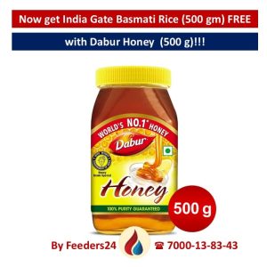 Dabur Honey with Free India Gate Basmati Rice